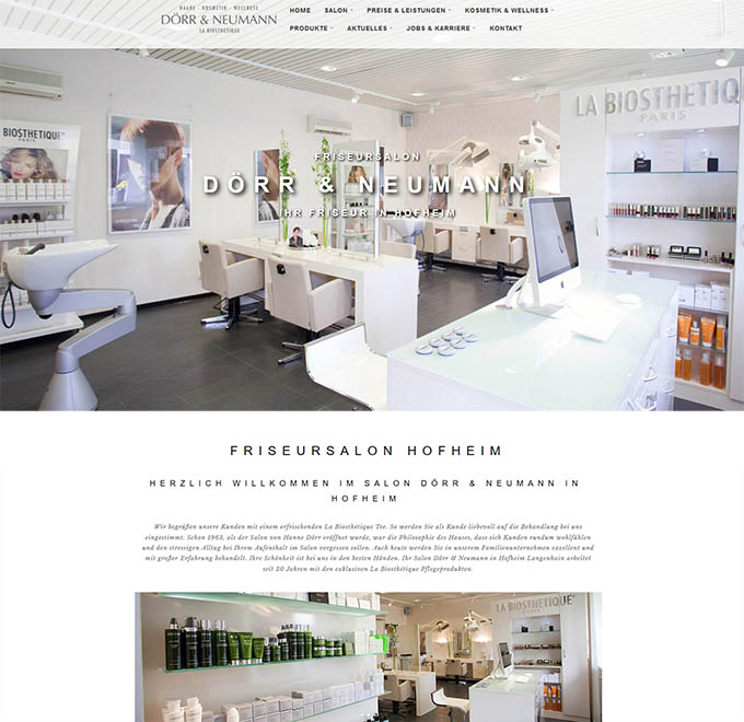 Screenshot der Website von Anette Dörr-Neumann